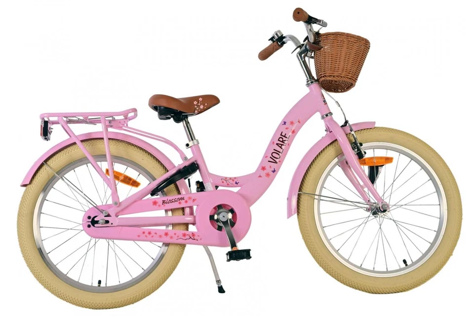 Volare Blossom Kinderfahrrad für Mädchen - 20 Zoll in Pink für Abenteuer