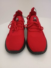 Ecko Unltd. Scarpe slip on/lacciate in maglia rosse da donna taglia 9 (uomo 7,5) 10,5 pollici