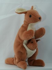 TY Beanie Baby Rare Retired Original 1996 Pouch Kangaroo