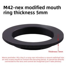 M42-NEX Flat Lens Adapter Ring M42 To Sony E-Mount NEX Adapter M42-NEX 5MM Thick