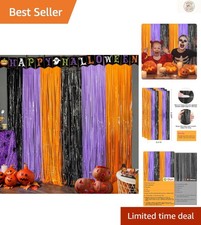 Reusable Trick or Treat Halloween Streamers - Perfect Decorations for Parties