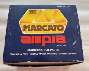 Marcato Ampia 150 Pasta Machine Maker w/Clamp & Hand Crank – Made in Italy