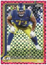 2025 Topps Chrome #170 Steve Avila Hot Pink X-Fractor