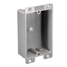 Old Work 1-gang 8 Cu. In. Nail-on Shallow Electrical Outlet Box And Switch Box W