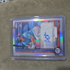 2025 Topps Pro Debut Aaron Parker Auto Chrome Silver Refractor RC /199 Blue Jays