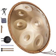 Handpan Drum, 22 in  10 Notes, D Minor Hand Drum, Hand Pan Drum Instrument with