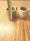 Vintage Japan Faux Bois Ceramic Creamer Sugar Bowl Salt Pepper Set Rustic MCM — photo 10