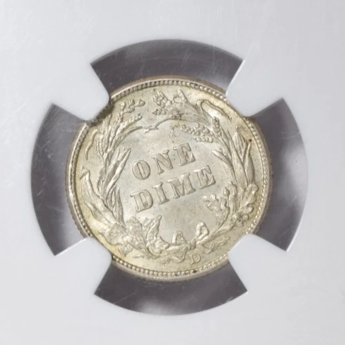 1912-D BARBER DIME ~ SHARP STRIKE NGC MS61! - Image 4 of 4