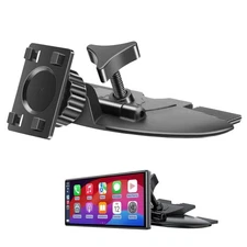 7-10" CarPlay Screen CD Slot Mount 360° Adjustable Holder for Car Monitors