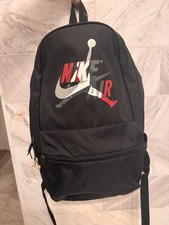 Jordan Jumpman Backpack Black Red Boy's Nike Fits 13 Inch Laptop Pre Owned