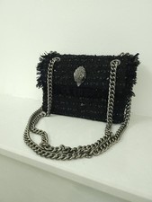 Kurt Geiger Mini Kensington Bag Black Tweed sequin Crossbody