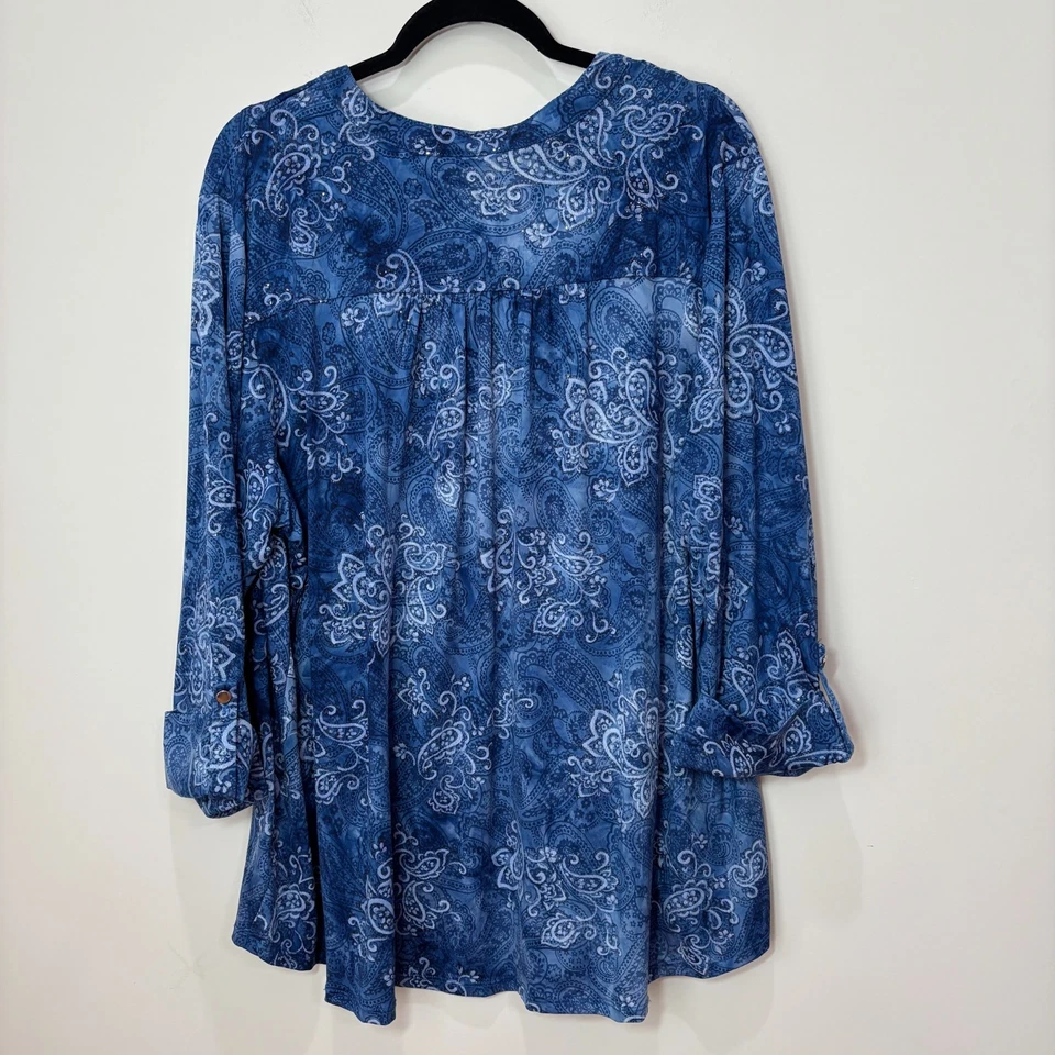 Avenue Paisley Túnica Henley Prendas para el torso Mujer 22/24 Lote de 4 Elásticas Ligeras Boho Foto 4 de 4