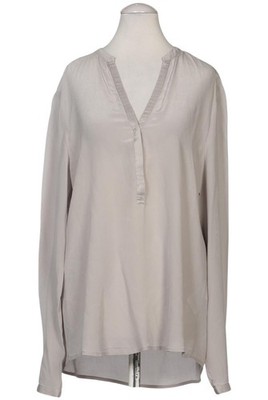 Hallhuber Bluse Damen Oberteil Hemd Hemdbluse Gr. EU 38 Seide Beige #9z6pb0l