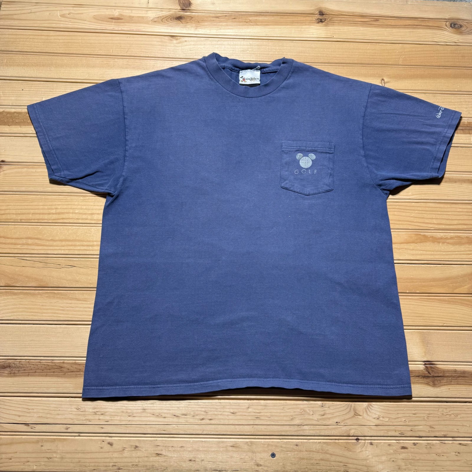 Vintage 90s Walt Disney World Mickey Mouse Golf Souvenir Pocket T-Shirt Men's XL