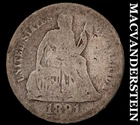 1891 Seated Liberty Dime - Scarce  Better Date  No Reserve  #i6828