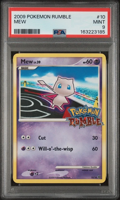 2009 POKEMON RUMBLE #10 MEW PSA 9