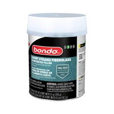 Bondo Short Strand Fiberglass Reinforced Filler: 1 pint with 1 oz. hardener Whit