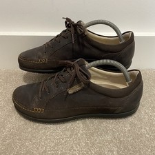 Ecco Ladies Cayla Dark Brown Leather Lace Up Shoes UK 6.5 EU 40 A239543