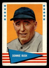 1961 Fleer Baseball Greats (F418-3) Donie Bush #96 VG-EX Detroit Tigers
