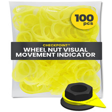 Checkpoint Wheel Nut Indicator 21 Mm Yellow Visual Indicator For Fleets