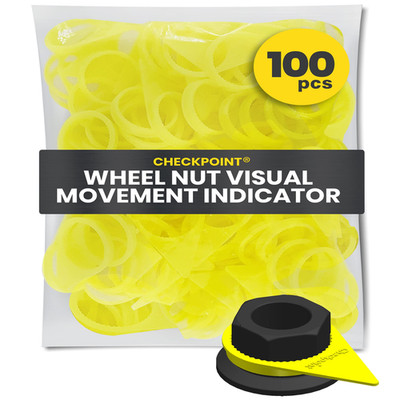 Checkpoint Wheel Nut Indicator 21 Mm Yellow Visual Indicator For Fleets
