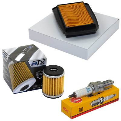 Wartung Ölfilter Luftfilter Zündkerze Set für Yamaha WR 125 R X WR125 2009-2017