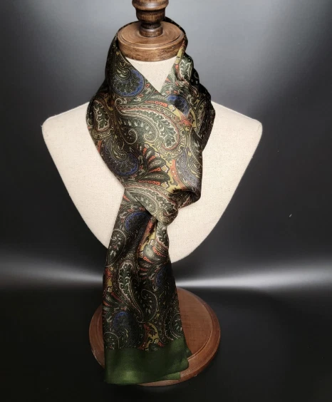 100% Silk Satin Scarf men women neckerchief Wrap Paisley green red blue
Opens in a new window or tab