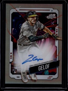 2024 Topps Cosmic Chrome #CCA-ZG Zack Gelof RC Variation On Card Auto