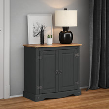 Corona Solid Pine Furniture Charcoal Wax TV Sideboard Coffee Table Chest Nest
