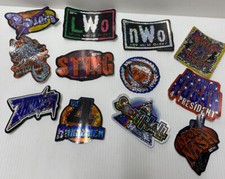 Vintage Sticker Lot 90s WRESTLING WCW NWO PRISM Vending Sticker Set LOT OF 12