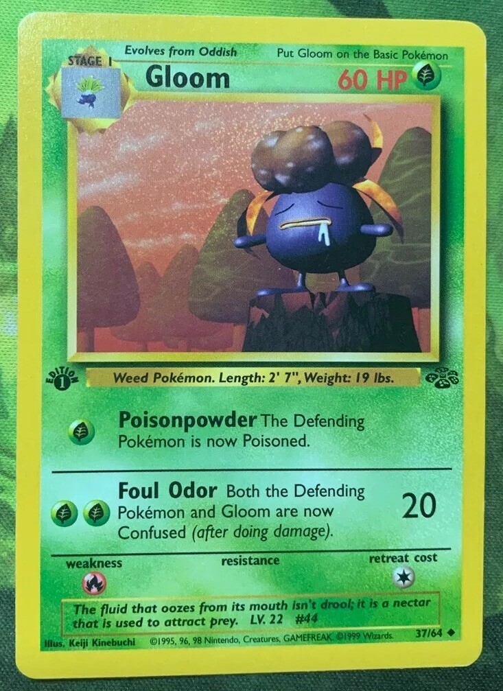 1st Edition Gloom 37/64 - Jungle - Near Mint