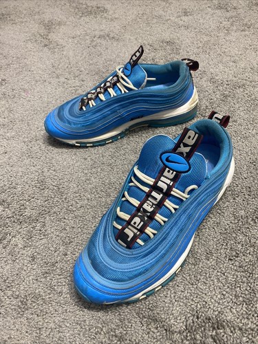 air max 97 blue hero on feet