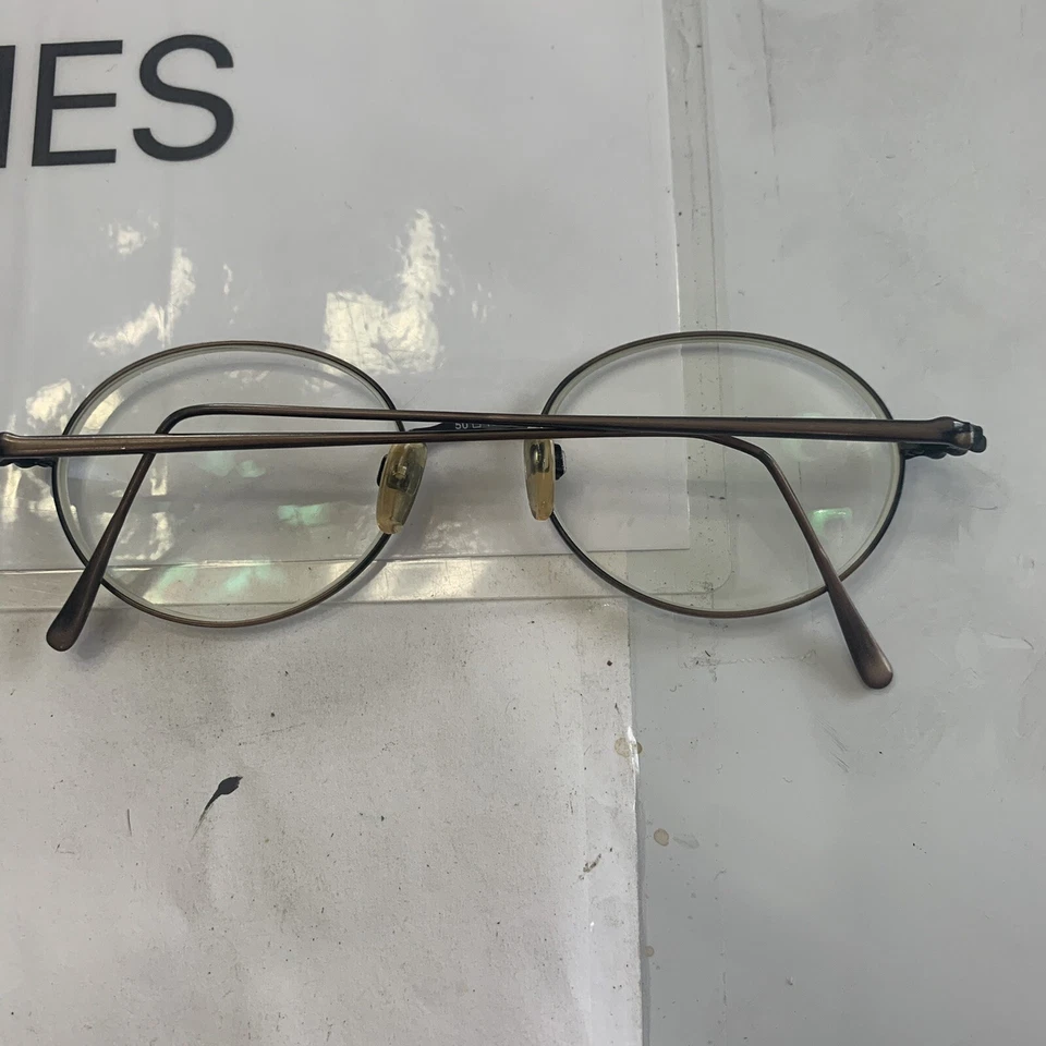 Marco de gafas de diseñador redondo mate marrón hormiga Liz Claiborne LC105 50-18-40 G371 Foto 3 de 4