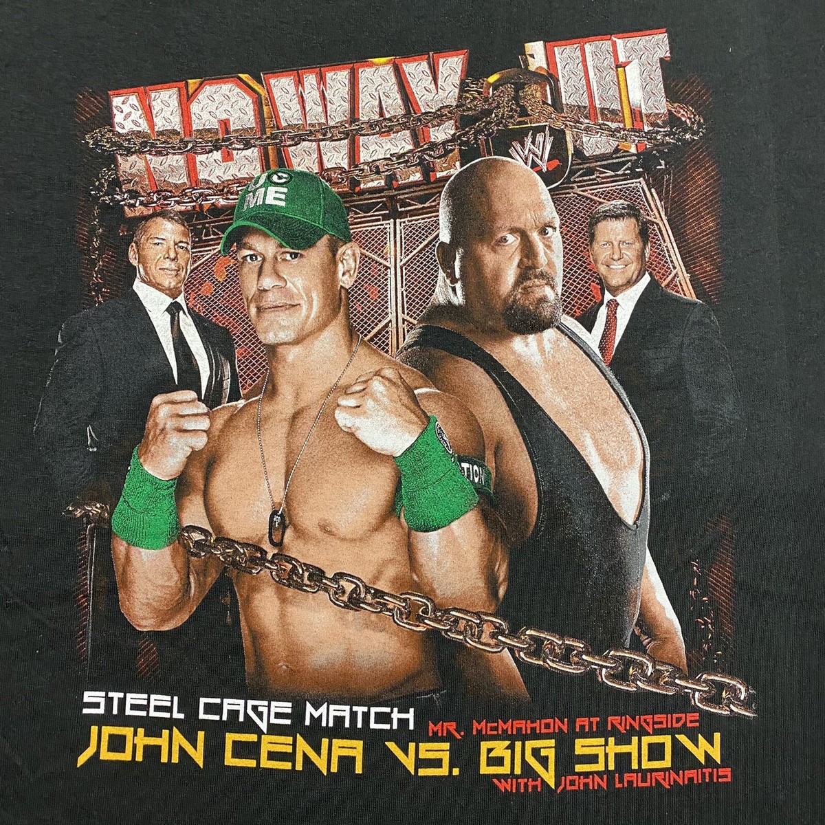 WWE No Way Out 2012 T-Shirt XL Pay Per View John Cena Big Show