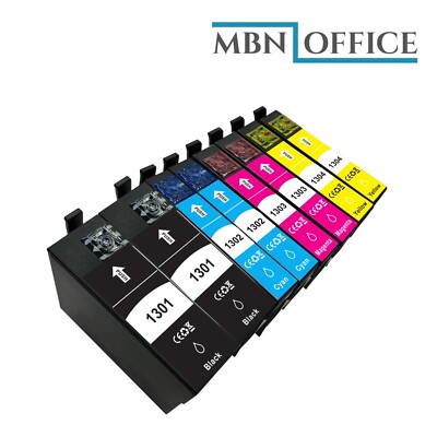 8er Epson T1301-T1304 SX525WD SX535WD SX620FW WF630 WF310 kein Original Patronen