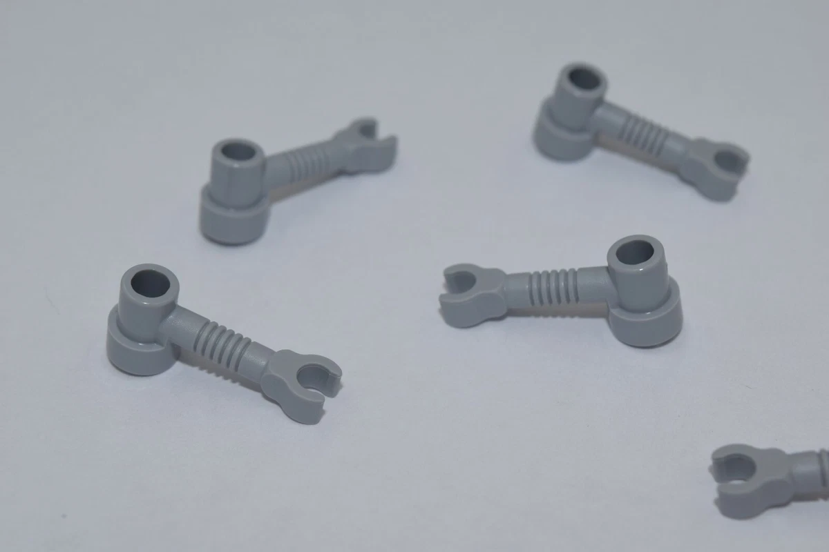 5 New LEGO Bar 1x3 w Clip Stud Receptacle Robot Arm Medium