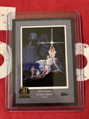 2021 Topps Now Star Wars Lucasfilm 50th Anniversary Card # 1 A New Hope