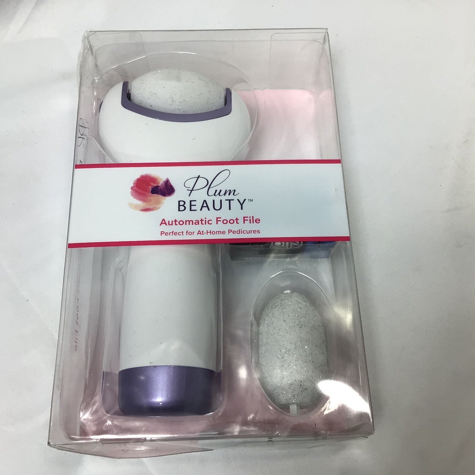Plum Beauty Automatic Foot File, Perfect for Pedicure, Callus Removal