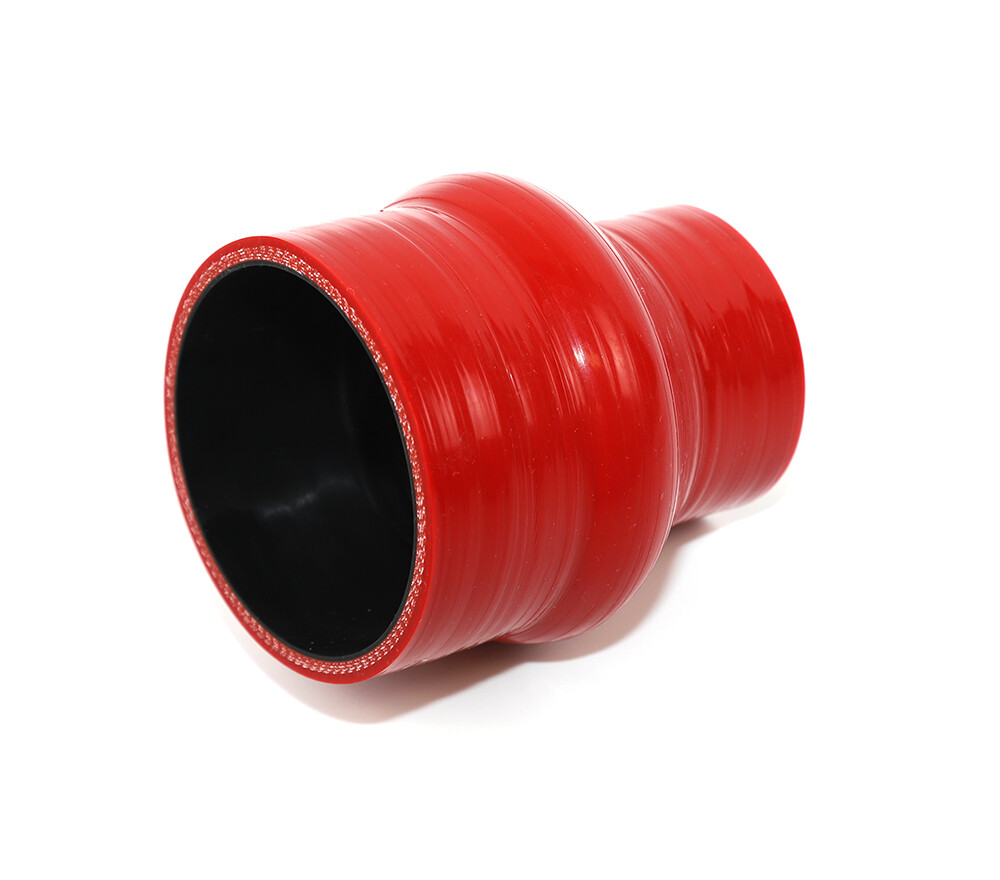 Universal 4-Ply High Temp 2.25"-3" ID Reducer Hump Coupler Silicone Hose RED