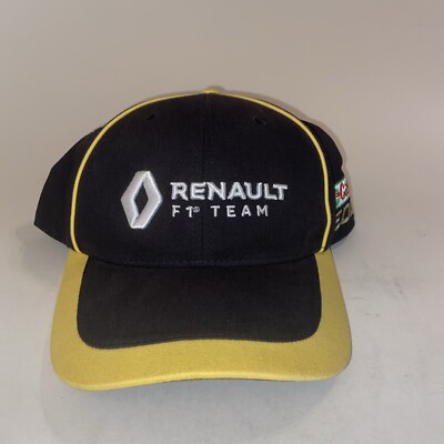 Renault Racing Cap RENAULT F1 Team Hat Ball Cap ONE SIZE Black Raised 3D Logo Racing Open ...
