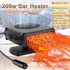 200W Portable Heater DC 12V Heating Cooling Fan Defroster Demister for Car Truck
