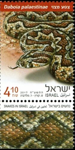 2468 Snakes In Israel - Daboia Palaestinae - Israel Postage Stamps