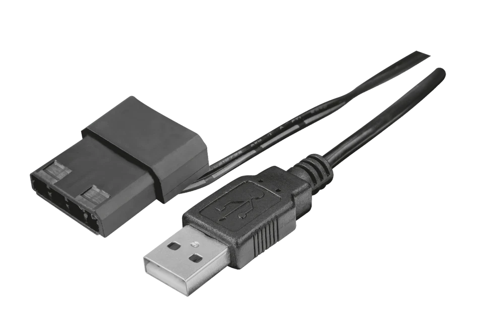 Striscia Led Illuminata RGB STRIP adesiva x Case del PC Alimentazione USB Molex - Immagine 4 di 4