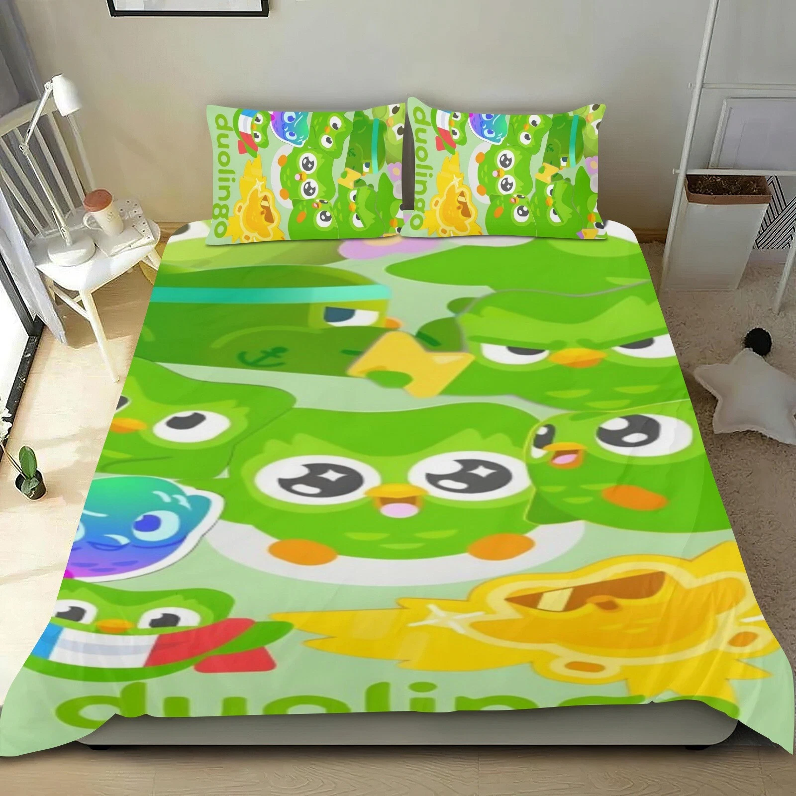 3-Piece Kids Bedding Set with Duvet Cover All Season Soft and Lightweight