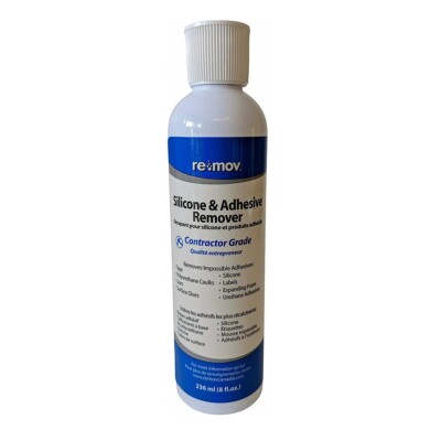 RE-MOV Adhesive & Silicone Remover, Ready-to-Use Non-Solvent Based 8-oz Bottle