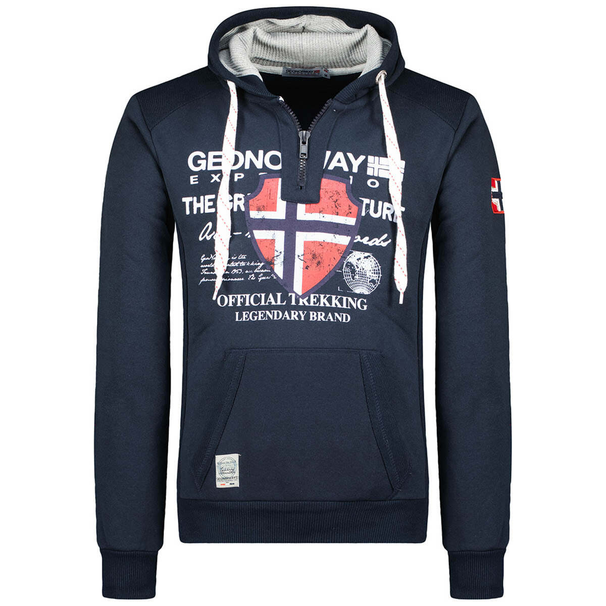 Geographical Norway Sweatshirt Govka Hoodie Blue Man