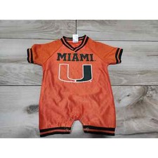 Infant baby University of Miami Hurricanes jersey NCAA new born bodysuit