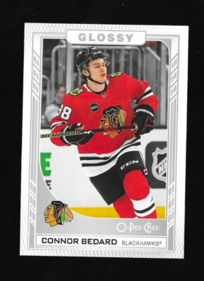 CONNOR BEDARD 2023-24 Upper Deck O-PEE-CHEE GLOSSY SILVER ROOKIE R