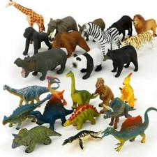 Set 12 pezzi modellini animali in plastica figure oceano giungla e zoo per bambini Hot W3