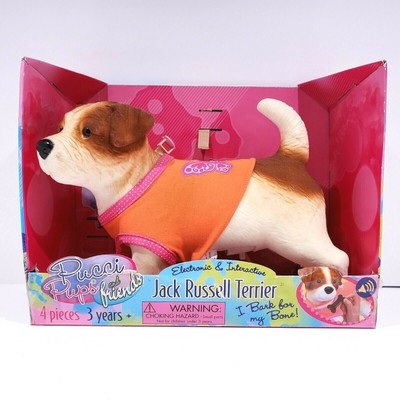 Battat Pucci Pups Barking Jack Russell Terrier Dog Electronic